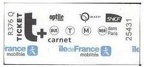 ticket t carnet R376 Q 25431