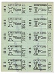ticket specimen x99716 planche