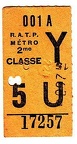 ticket 5U Y 17257