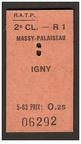ticket massy palaiseau 06292