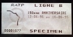 ticket specimen 150ans ligne de sceaux