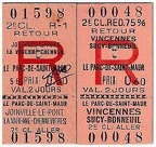 tickets rer A vincennes et joinville1107121
