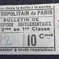 bulletin de perception supplementaire K 02756