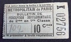 bulletin de perception supplementaire K 02756