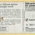 telecarte 50 france telecom mecenat musique A 3B019876