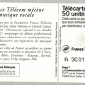 telecarte 50 france telecom mecenat musique A 3C019966