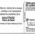 telecarte 50 maitrise des hauts de seine A 6C111419720560572