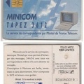 telecarte 120 minicom 3612 B24N0019