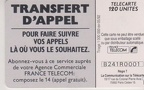 telecarte 120 transfert d appel B241R0001
