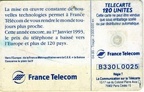 telecarte 120 un monde toujours plus proche B330L0025