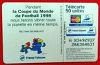 telecarte 50 france 98 A 83492937266364631