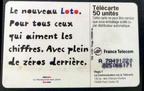 telecarte 50 loto A 7A491220225065171