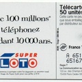telecarte 50 loto A 65119272651679813