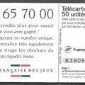 telecarte 50 loto B38090156