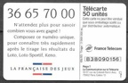 telecarte 50 loto B38090156