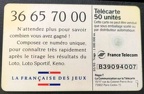 telecarte 50 loto B39094007