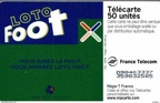 telecarte 50 loto foot D98403337359832585