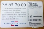 telecarte 120 loto B38193031