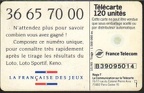 telecarte 120 loto B39095014