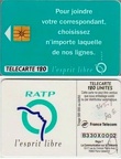 telecarte 120 ratp B330X0002