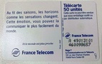 telecarte 50 saisons A 49013101460098657