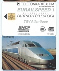 telecarte TGV atlantique 1992 sncf DB et DR