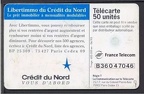 telecarte 50 credit du nord B36047046