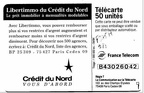 telecarte 50 credit du nord B43026042