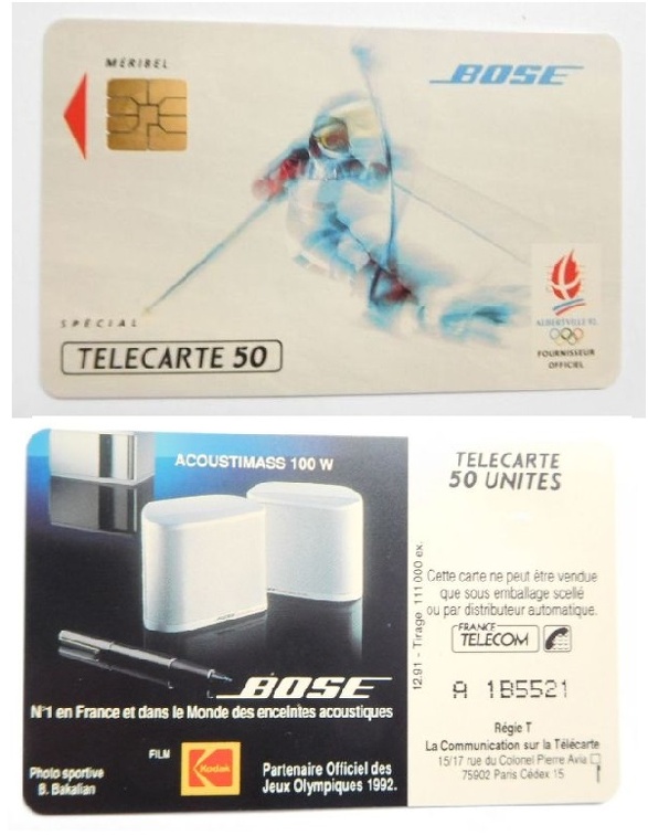 telecarte 50 JO92 A 1B5521