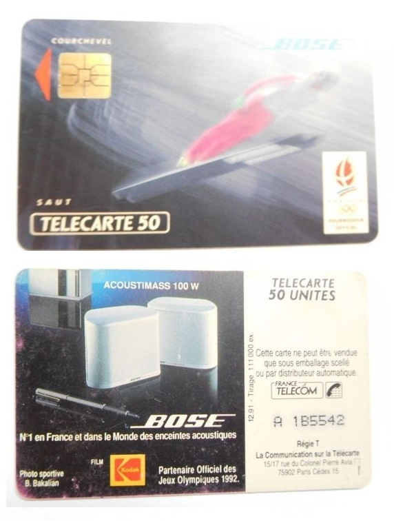 telecarte 50 JO92 A 1B5542