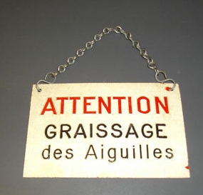 plaque graissage 1011291