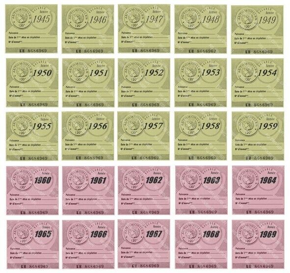 vignette auto planche 1945 1946 1947 1969 20250411