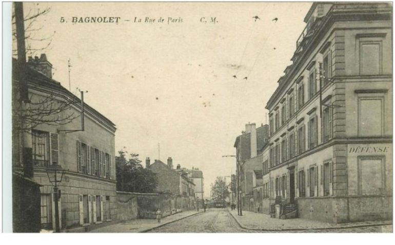 bagnolet rue de paris annee 1919