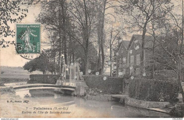 palaiseau 073 012 le pont et la grille a
