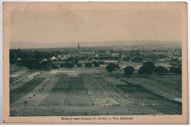 rosny sur seine panorama annees 1900