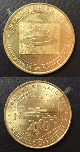 medaille stade de france 1998 1