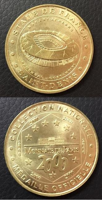 medaille stade de france 1998 2