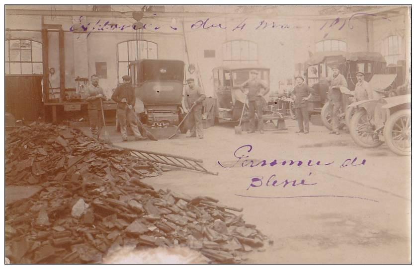 saint denis 349 Explosion Depot Poudres Guerre 4 Mars 1916 Garage Voitures