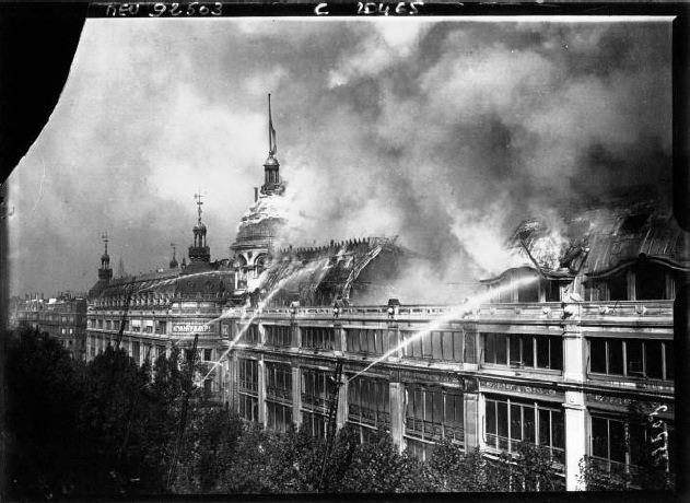 Incendie au Printemps Paris 1881