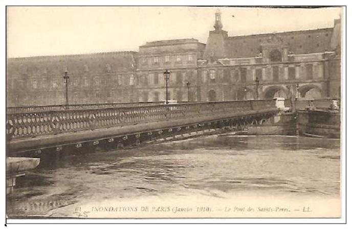 pont des saints peres 1910 remplace par le pont du carousel
