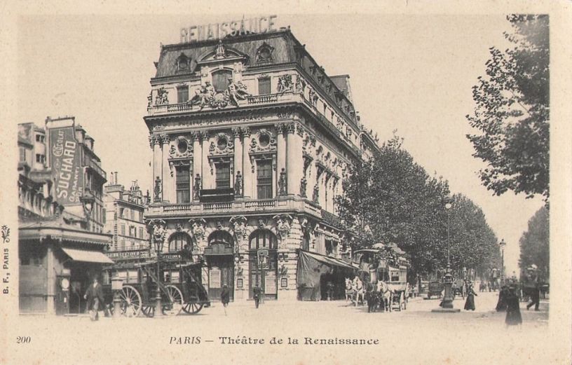bd saint martin le theatre de la renaissance annees 1900