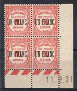 coin date taxe 11 02 1931