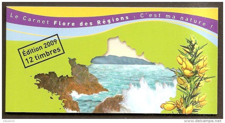 2009 Carnet Adhesif FLORE des Regions NORD BC 291