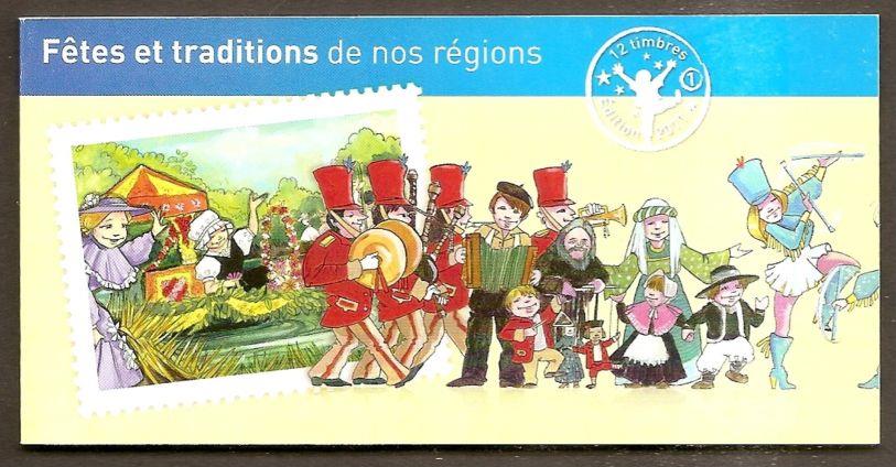 2011 Carnet Adhesif Les Fetes et traditions des regions