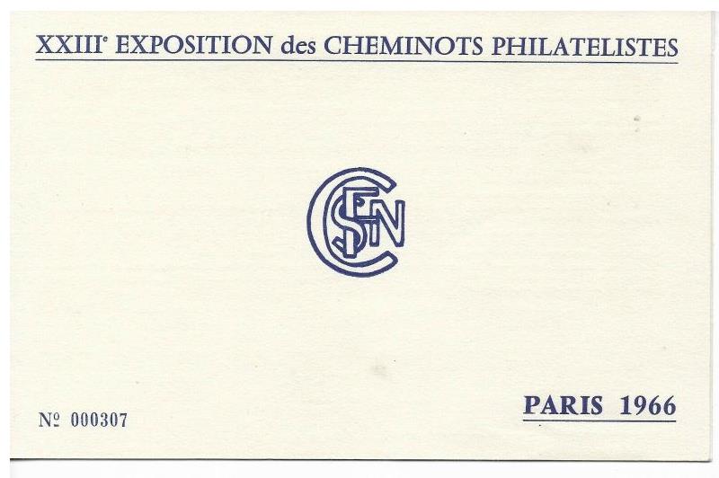 sncf expo philathelique 1966 1