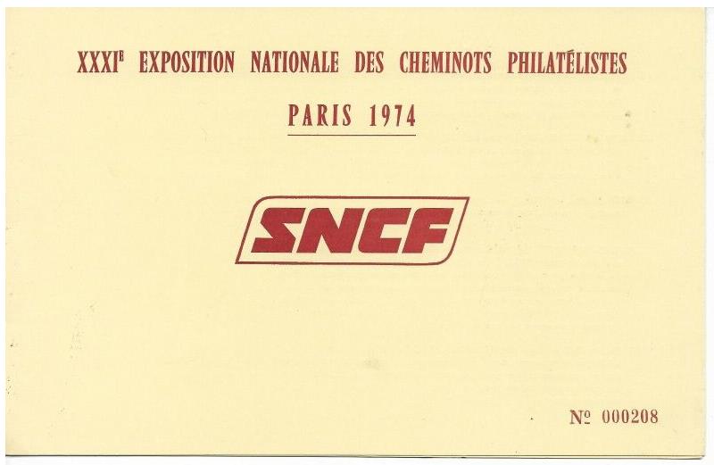sncf expo philathelique 1974 1