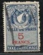 timbre affiches paris 500