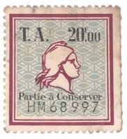timbre amende 20f HM68997