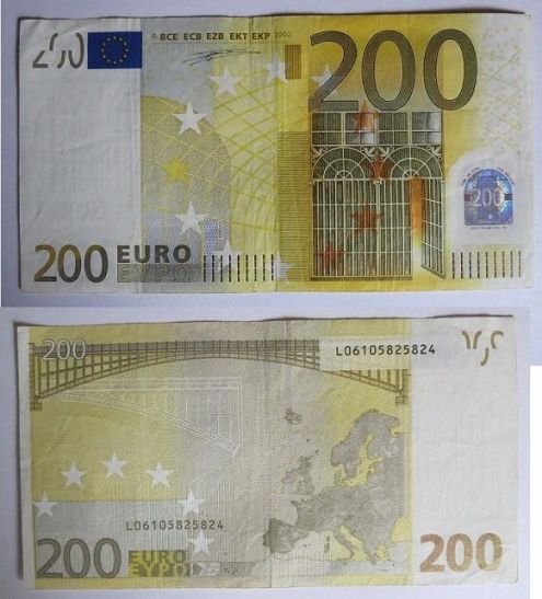 200 euro L06105825824