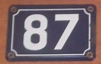 plaque 087 007